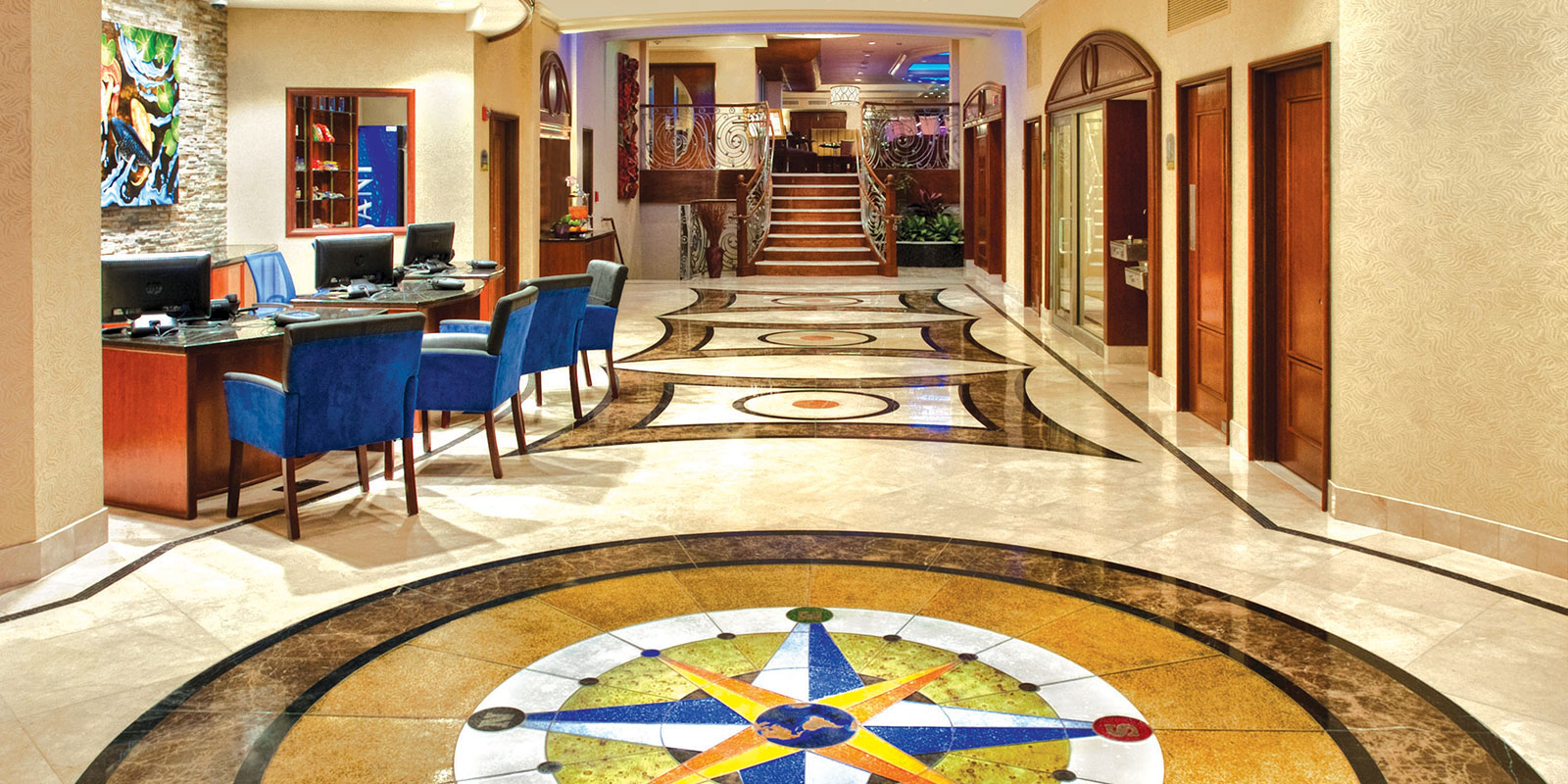 hotel lobby