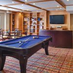 lounge room with pool table