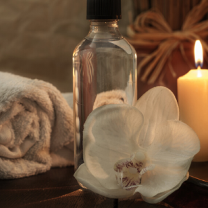 Spa Oils with candle